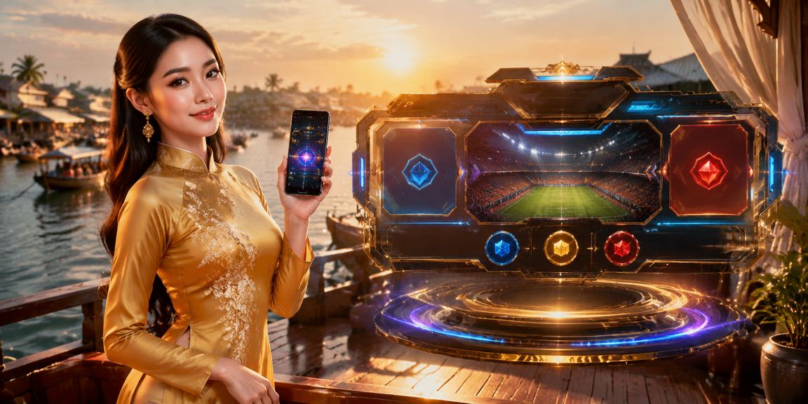 Người chơi esports đặt cược trực tuyến tại Cần Thơ trong trang phục áo dài