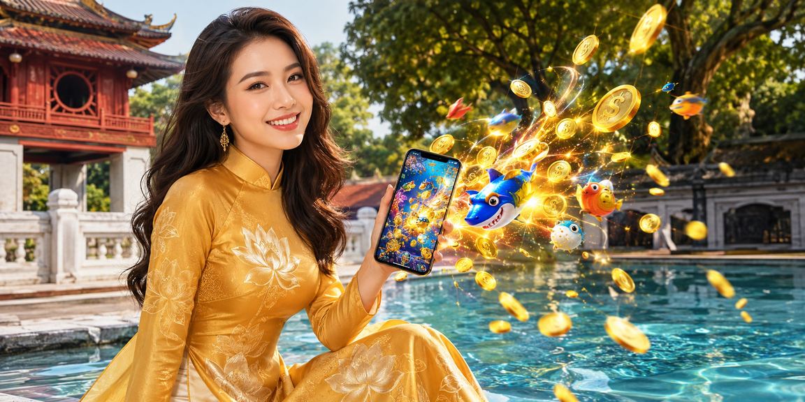 Người phụ nữ mặc áo dài chơi casino trên điện thoại tại Hà Nội